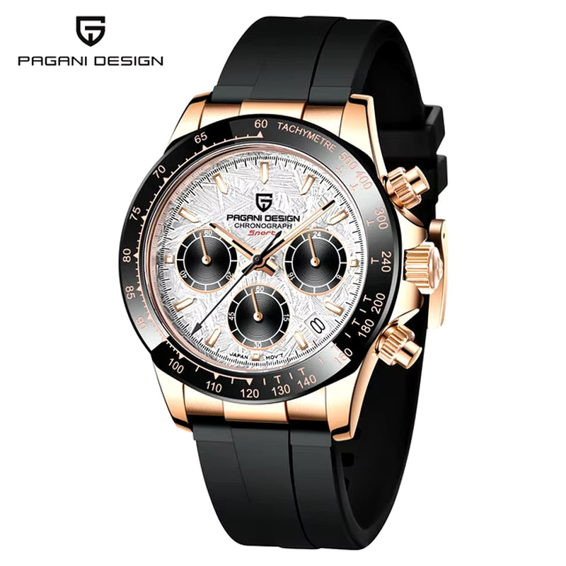 40Mm New V2 Men'S Quartz Watches Sapphire Retro Chronograph Stainless Steel Waterproof Watch Men Relogio Masculino