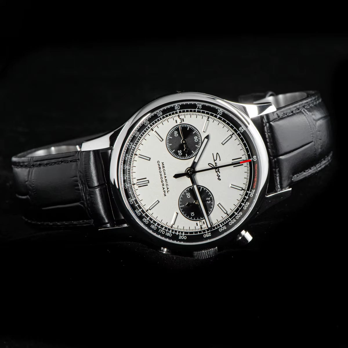 40Mm Men Army Watch 1963 Pilot Mechanical Panda Wristwatch Sapphire Air Force Watches Chronograph Official St1901Movement