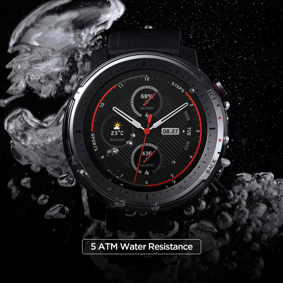 Smart Watch Stratos 3 for Men Smartwatch with GPS Bluetooth and 5ATM Waterproof Display Machine Refurbishment Machine