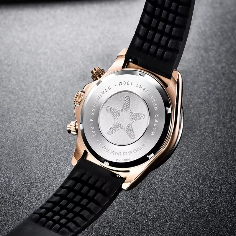 40Mm New V2 Men'S Quartz Watches Sapphire Retro Chronograph Stainless Steel Waterproof Watch Men Relogio Masculino