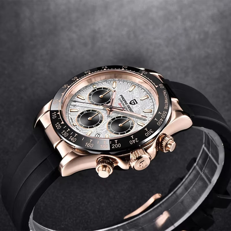 40Mm New V2 Men'S Quartz Watches Sapphire Retro Chronograph Stainless Steel Waterproof Watch Men Relogio Masculino