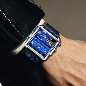 2025  Top Brand Luxury Mens Watches Square Digital Sports Quartz Wrist Watch for Men Waterproof Stopwatch Relogio Masculino