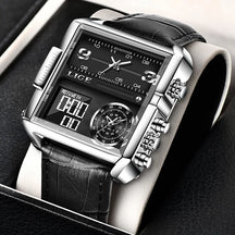 2025  Top Brand Luxury Mens Watches Square Digital Sports Quartz Wrist Watch for Men Waterproof Stopwatch Relogio Masculino