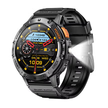 For Huawei Xiaomi New AMOLED Smart Watch Men with Flashlight Sports Waterproof Fitness Tracker Bluetooth Call Smartwatch Man+Box