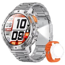 For Huawei Xiaomi New AMOLED Smart Watch Men with Flashlight Sports Waterproof Fitness Tracker Bluetooth Call Smartwatch Man+Box