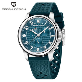Man Watch 40Mm Japan TMI VH88 Movt Sapphire Crystal Calendar 24 Hours 100M Waterproof Quartz Wristwatch Reloj Homb