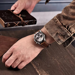 V2 40MM Classic Watch for Men Luxury Sapphire Glass Multi-Function Chronograph Business Men'S Quartz Watches