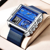 2025  Top Brand Luxury Mens Watches Square Digital Sports Quartz Wrist Watch for Men Waterproof Stopwatch Relogio Masculino