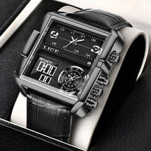 2025  Top Brand Luxury Mens Watches Square Digital Sports Quartz Wrist Watch for Men Waterproof Stopwatch Relogio Masculino