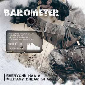 APACHE-46 Men Digital Watch Outdoor Sports Running Swimming Outdoor Sport Watches Altimeter Barometer Compass WR50M