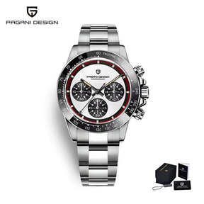 V2 40MM Classic Watch for Men Luxury Sapphire Glass Multi-Function Chronograph Business Men'S Quartz Watches