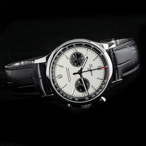 40Mm Men Army Watch 1963 Pilot Mechanical  Panda Wristwatch Sapphire Air Force Watches Chronograph Official St1901Movement