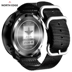 APACHE-46 Men Digital Watch Outdoor Sports Running Swimming Outdoor Sport Watches Altimeter Barometer Compass WR50M