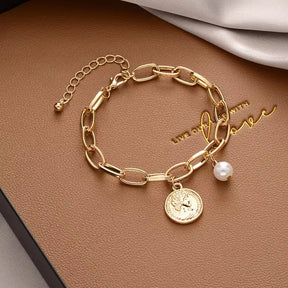 New Korean Fashion Elegant Inlaid Rhinestone Bracelets Yellow Flower Charm Bracelet for Women Gold Color Luxury Jewelry Gifts
