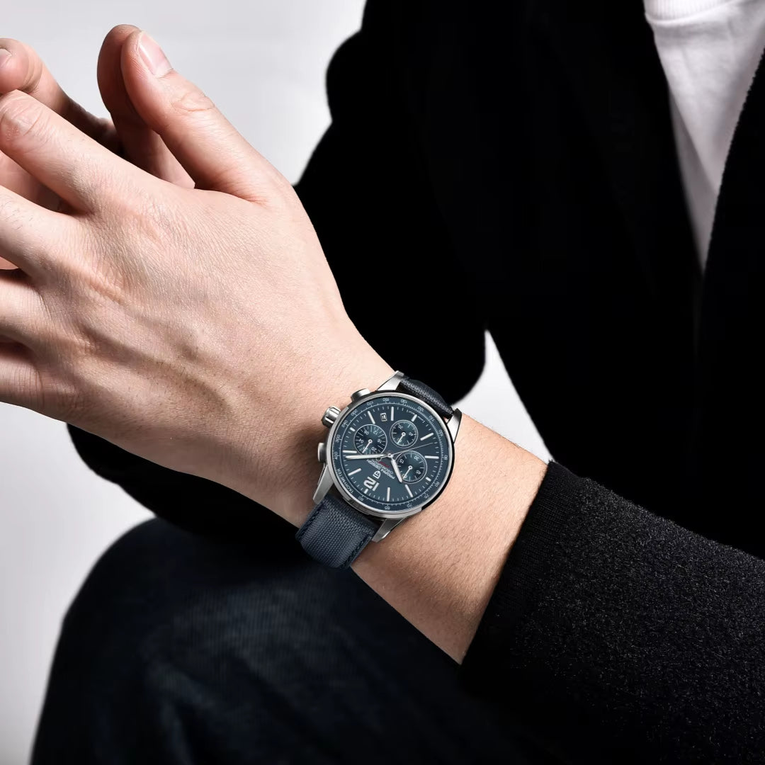 PAGANI DESIGN 2024 New Luxury Fashion Casual Men Quartz Watches VK63 100M Water Resistant Sapphire Glass Stainless Steel Watches