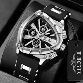 Fashion Men Watch Triangle Chronograph Military Wristwatch Sport Army Mens Watches Luxury Waterproof Quartz Clock Man Reloj