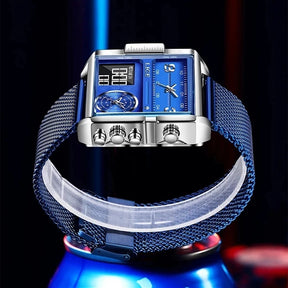 2025  Top Brand Luxury Mens Watches Square Digital Sports Quartz Wrist Watch for Men Waterproof Stopwatch Relogio Masculino