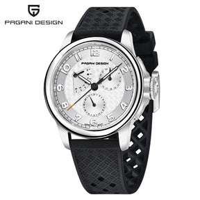 Man Watch 40Mm Japan TMI VH88 Movt Sapphire Crystal Calendar 24 Hours 100M Waterproof Quartz Wristwatch Reloj Homb