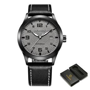 Man Mechanical Pilot Wrist Watches Luxury Self Wind Leather Mechanic Male Clock Auto Date Relogio Masculino Gift for Men